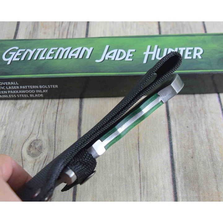 Couteau de Chasse Celtic Lame Acier Inox Manche Bois Etui Nylon CN211396GN - Livraison Gratuite 