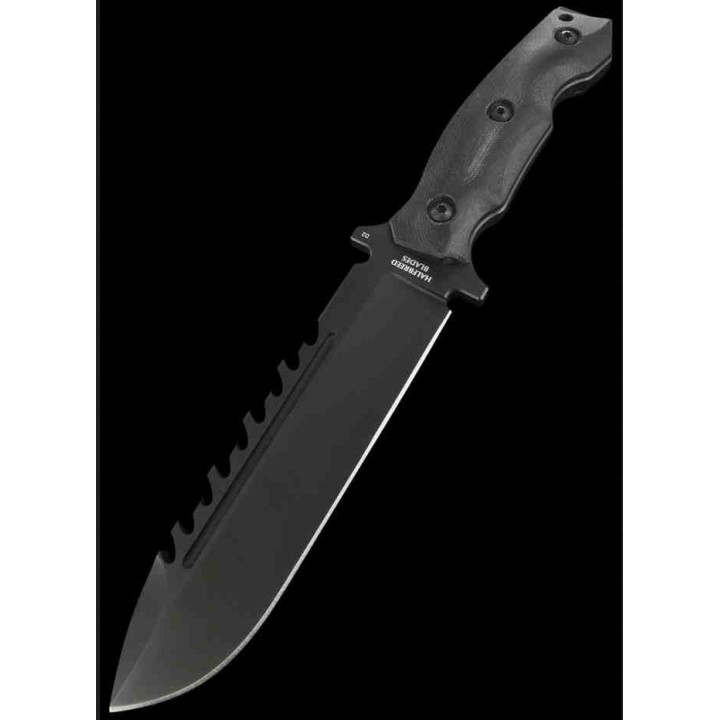 Couteau Halfbreed Blades Large Survival Lame Acier K110 Manche G10 Etui Kydex HBBLSK01 - Livraison Gratuite