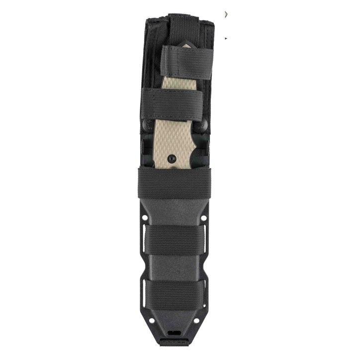 Couteau Tactical Hogue EX-F01 Tactical Tanto Lame Acier A2 Manche Tan G-10 Etui Nylon HO35127 - Livraison Gratuite