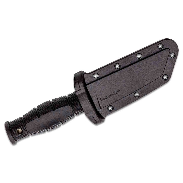 Couteau Cold Steel Mini Leatherneck Tanto Lame Acier 8Cr13MoV Manche Kray-Ex Etui Secure-Ex CS39LSAA - Livraison Gratuite
