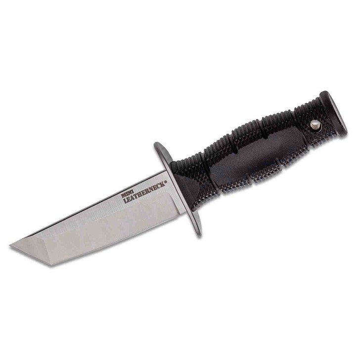 Couteau Cold Steel Mini Leatherneck Tanto Lame Acier 8Cr13MoV Manche Kray-Ex Etui Secure-Ex CS39LSAA - Livraison Gratuite