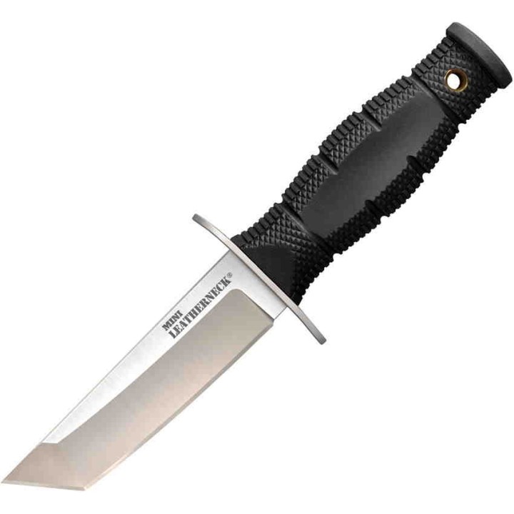 Couteau Cold Steel Mini Leatherneck Tanto Lame Acier 8Cr13MoV Manche Kray-Ex Etui Secure-Ex CS39LSAA - Livraison Gratuite
