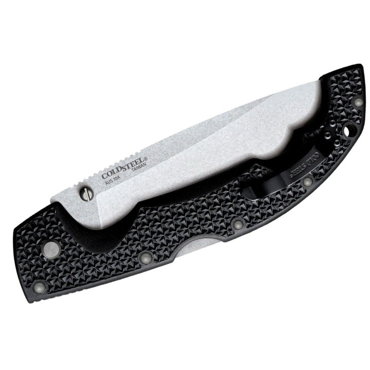 Couteau Cold Steel XL Voyager Drop Point Lame Acier AUS-10 Manche Griv-Ex Clip CS29AXB - Livraison Gratuite