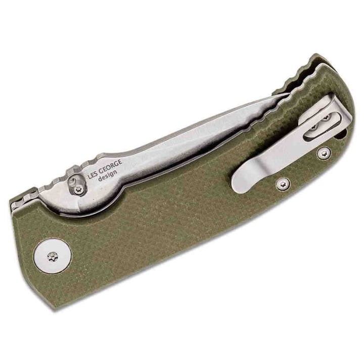 Couteau Spartan Blades Astor Lame Acier CTS-XHP Manche Green G10 Linerlock Clip SFBL8GR - Livraison Gratuite