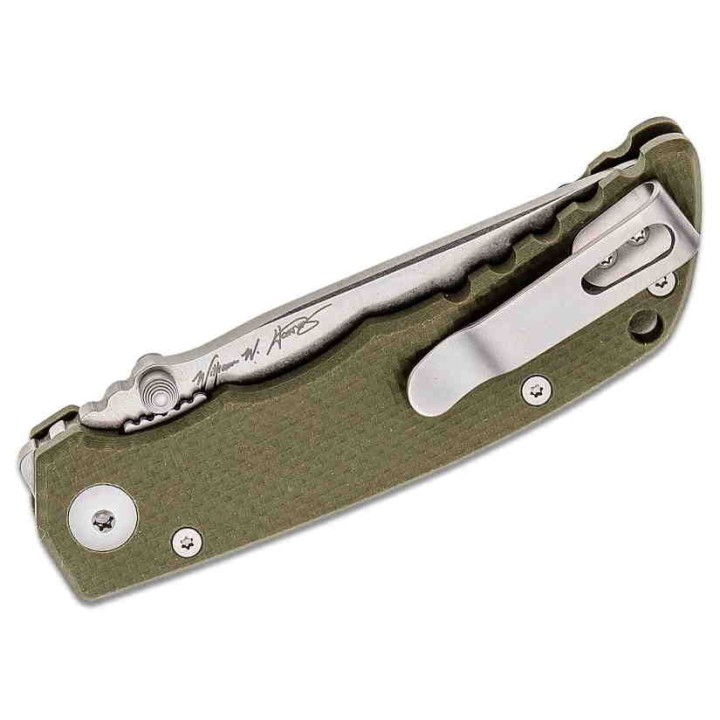 Couteau Spartan Blades Talos Lame Acier CTS-XHP Manche Green G10 Linerlock Clip SFBL7GR - Livraison Gratuite