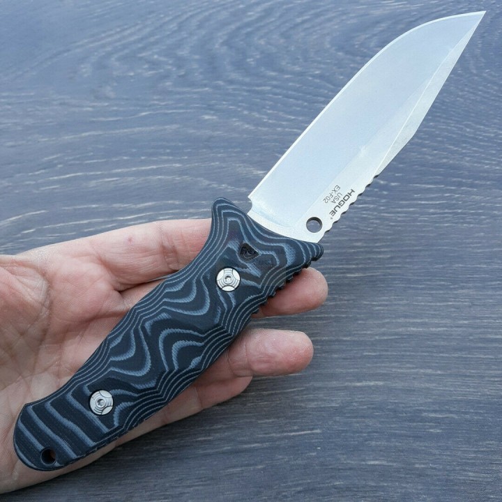 Couteau Hogue EX-F02 G-Mascus Lame Acier 154CM Manche G10 G-Mascus Etui Auto Retention Made USA HO35279 - Livraison Gratuite