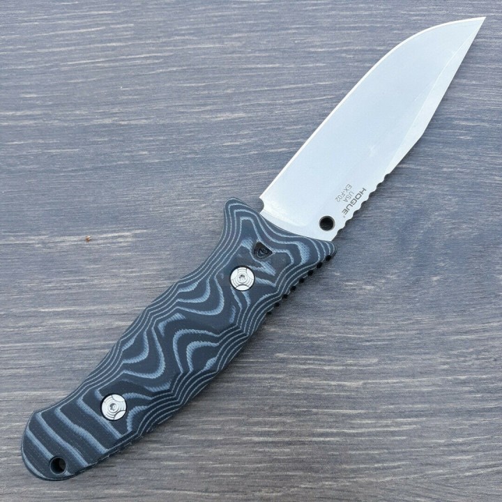 Couteau Hogue EX-F02 G-Mascus Lame Acier 154CM Manche G10 G-Mascus Etui Auto Retention Made USA HO35279 - Livraison Gratuite