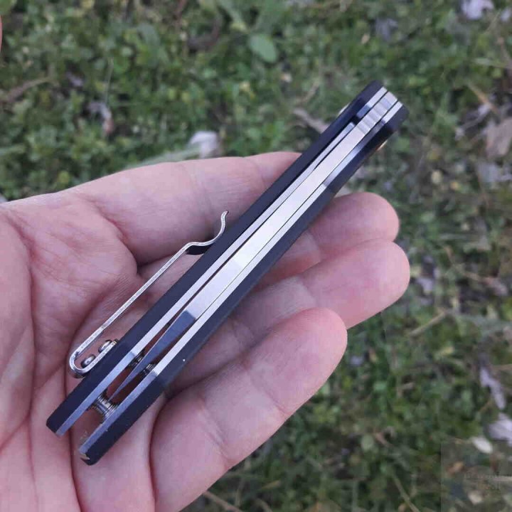 Couteau CJRB Rampart Black G10 Lame Acier D2 Stonewash Manche G10 Linerlock Clip J1907BKF - Livraison Gratuite