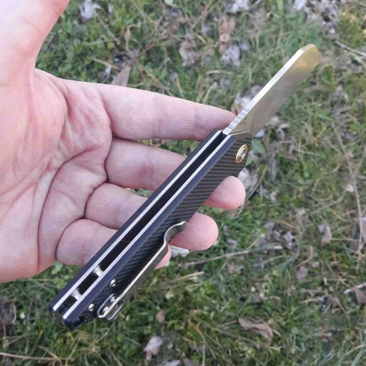 Couteau CJRB Rampart Black G10 Lame Acier D2 Stonewash Manche G10 Linerlock Clip J1907BKF - Livraison Gratuite