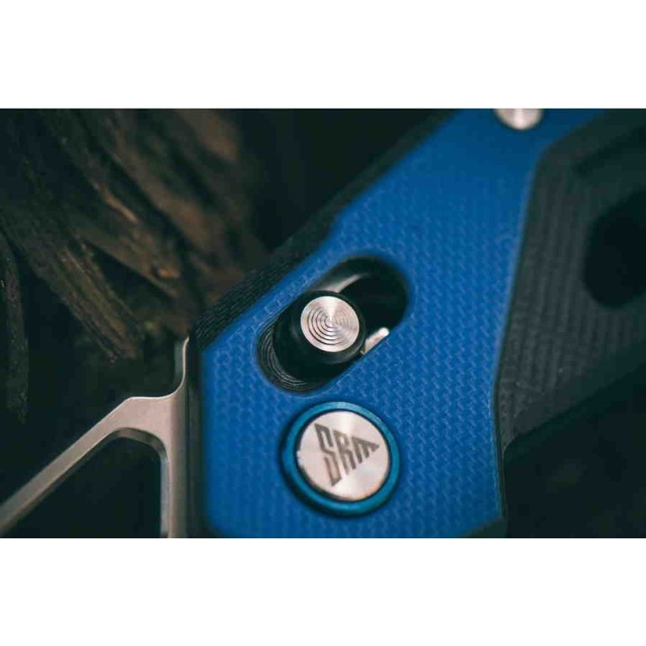 Couteau SRM Knives 9225 Ambi Lock Lame D2 Manche Blue G10 Clip SRM9225GI - Livraison Gratuite