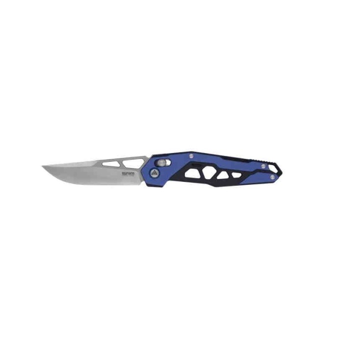 Couteau SRM Knives 9225 Ambi Lock Lame D2 Manche Blue G10 Clip SRM9225GI - Livraison Gratuite