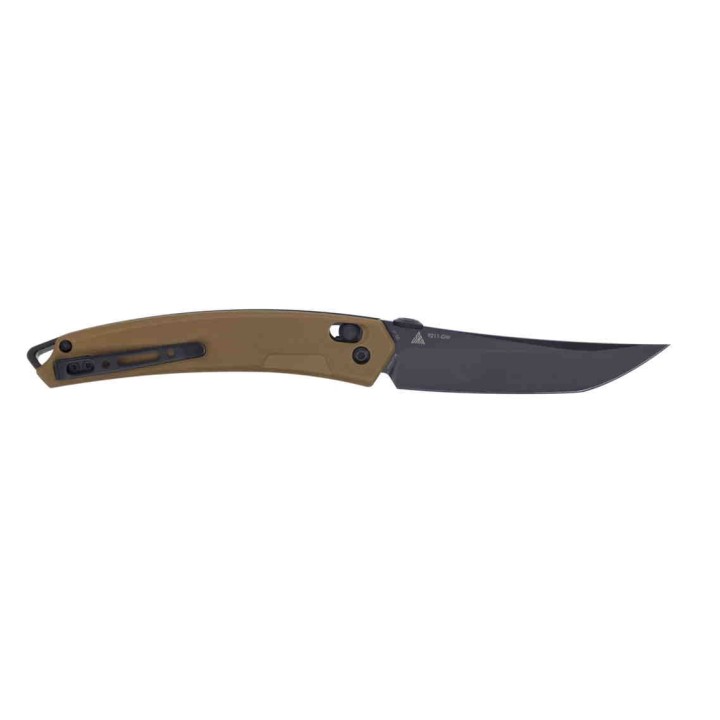 Couteau SRM Knives 9211 Ambi Lock Lame Tanto 8Cr13MoV Manche G10 Brown Clip SRM9211GW - Livraison Gratuite