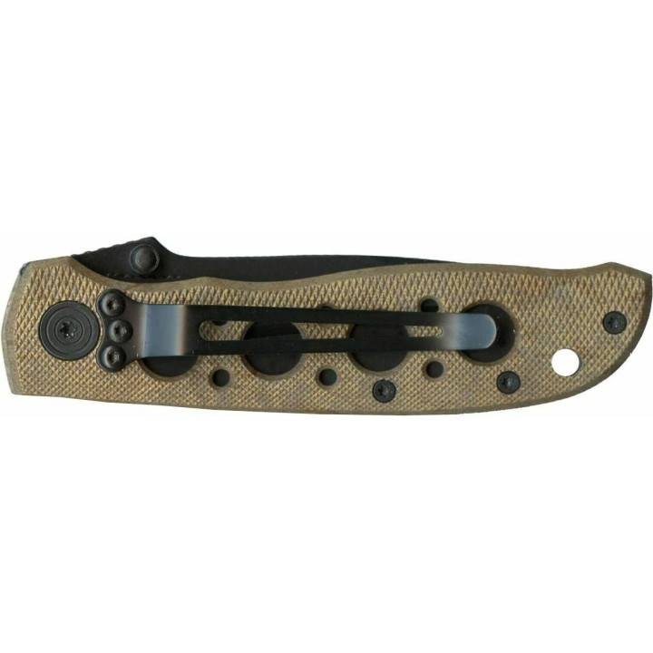 Lot de 2 Couteau Smith&Wesson Extreme OPS Desert Lame Acier 7Cr17MoV Manche Alu SWCK105HDCP - Livraison Gratuite