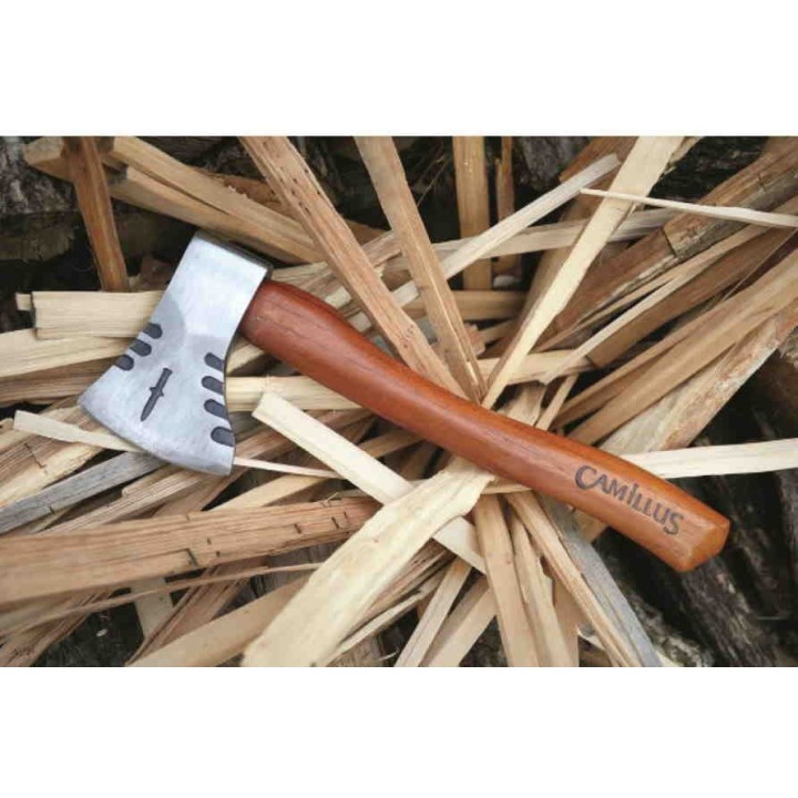 Hachette Hache Camillus Teca Hatchet Manche en Teak Lame Acier Carbone 1045 Made In Colombia CM19360 - Livraison Gratuite