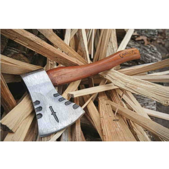 Hachette Hache Camillus Teca Hatchet Manche en Teak Lame Acier Carbone 1045 Made In Colombia CM19360 - Livraison Gratuite