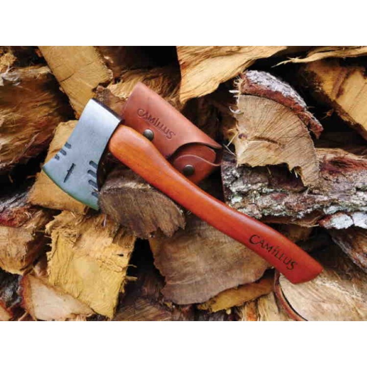 Hachette Hache Camillus Teca Hatchet Manche en Teak Lame Acier Carbone 1045 Made In Colombia CM19360 - Livraison Gratuite