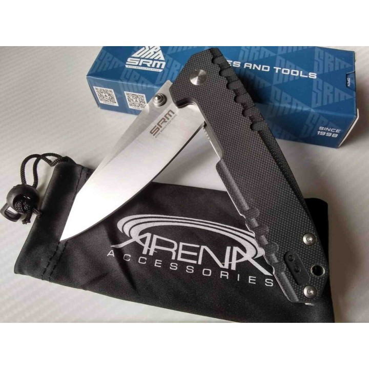 Couteau SRM 9031 Sanrenmu Wharncliffe Lame 12C27 Manche G10 IKBS Clip SRM9031 - Livraison Gratuite