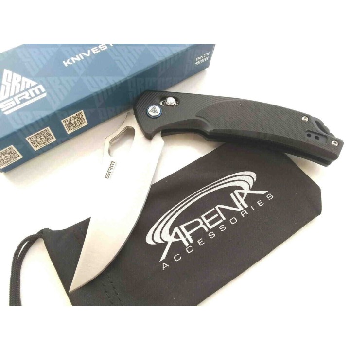 Couteau SRM Knives 9202 Ambi Lock Lame D2 Manche G10 Clip SRM9202 - Livraison Gratuite