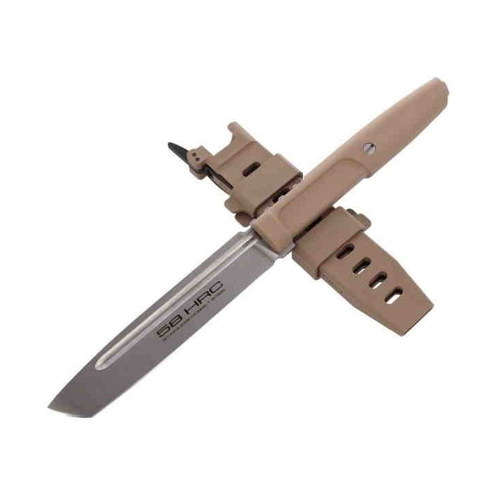 Couteau Extrema Ratio Mamba HCS Lame Tanto N690 Manche Foeprene Etui Kydex Made Italy EX0477HCS - Livraison Gratuite