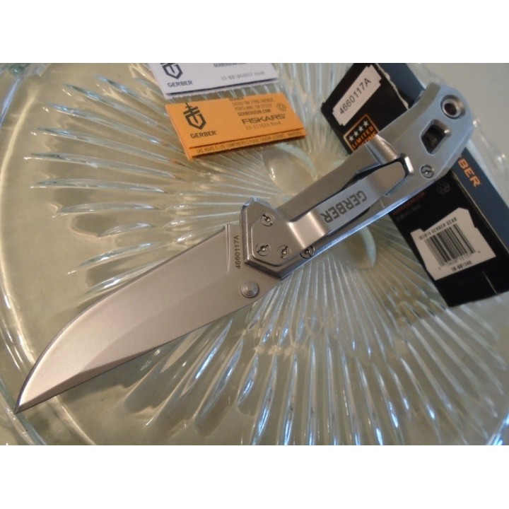 Couteau Gerber Airlift Lame Acier 5Cr13 Manche Acier Framelock G30001346 - Livraison Gratuite