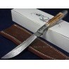 Couteau BOWIE Lame en DAMAS et manche en BOIS DE CERF Damas Navaja Hunter DM1024 - Livraison Gratuite