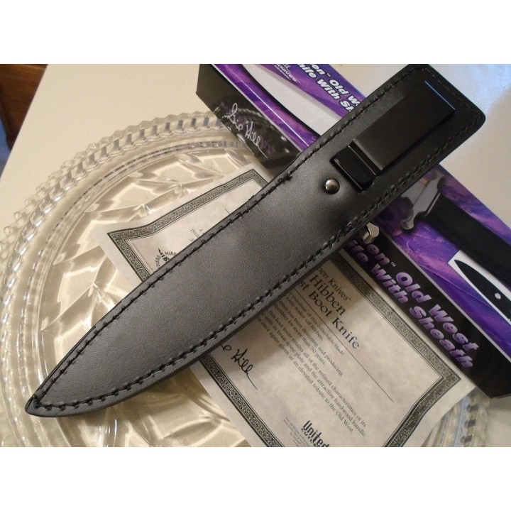 Couteau Gil Hibben Old West Fixed Blade Boot Acier 7Cr13 Manche Bois GH5047 - Livraison Gratuite