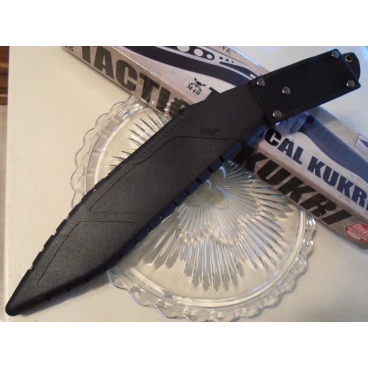 Machette Gurkha United Cutlery M48 Kukri Acier 2Cr13 Manche TPR Etui Fibre de Nylon UC3160 - Livraison Gratuite