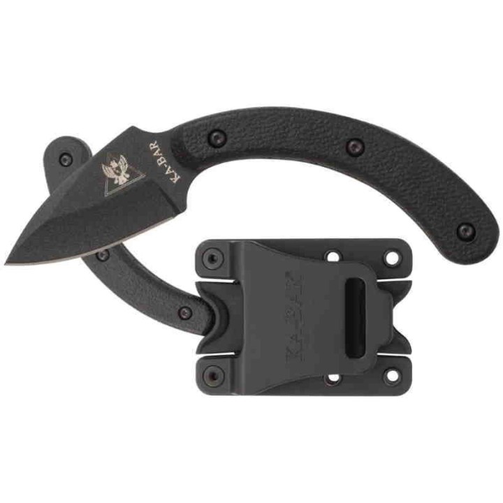 Couteau KA-BAR TDI Ladyfinger Lame Acier AUS-8 Manche Zytel Etui Plastic KA1494 - Livraison Gratuite