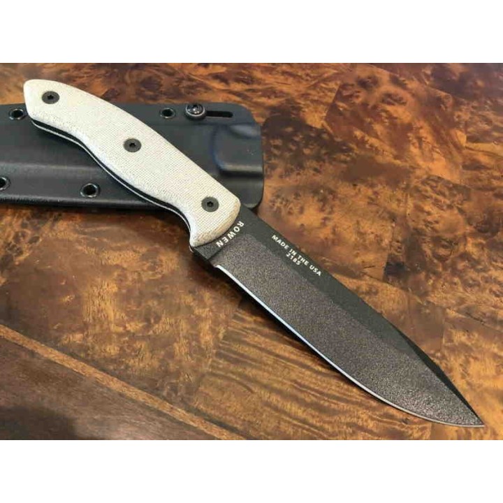 Couteau ESEE CM6 Combat Tactical Lame Acier Carbone 1095 Manche Micarta Etui Kydex Made USA ESCM6TGM - Livraison Gratuite