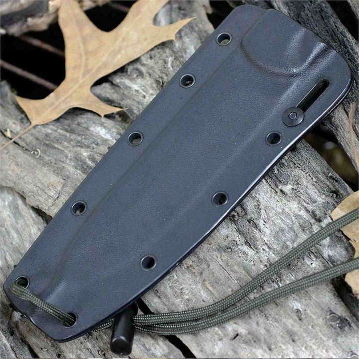 Couteau ESEE CM6 Combat Tactical Lame Acier Carbone 1095 Manche Micarta Etui Kydex Made USA ESCM6TGM - Livraison Gratuite