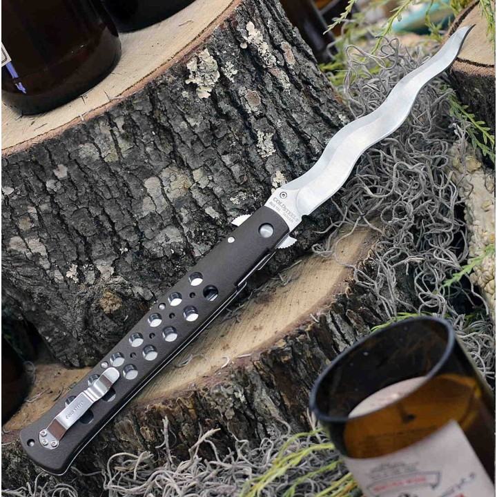 Couteau Cold Steel Kris Ti-Lite 6" Lame Acier AUS-10A Manche Griv-Ex Linerlock CS26SXK6 - Livraison Gratuite