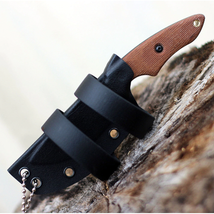 Couteau Tops 3 Pointer Tan Lame Acier Carbone 1095 Manche Micarta Etui Kydex Made In USA TP3PR02 - Livraison Gratuite