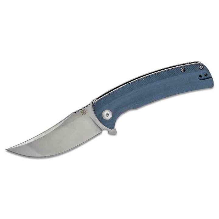 Couteau Artisan Cutlery Arroyo Lame AR-RPM9 Manche Blue/Gray G10 IKBS Linerlock Clip ATZ1845PGY - Livraison Gratuite