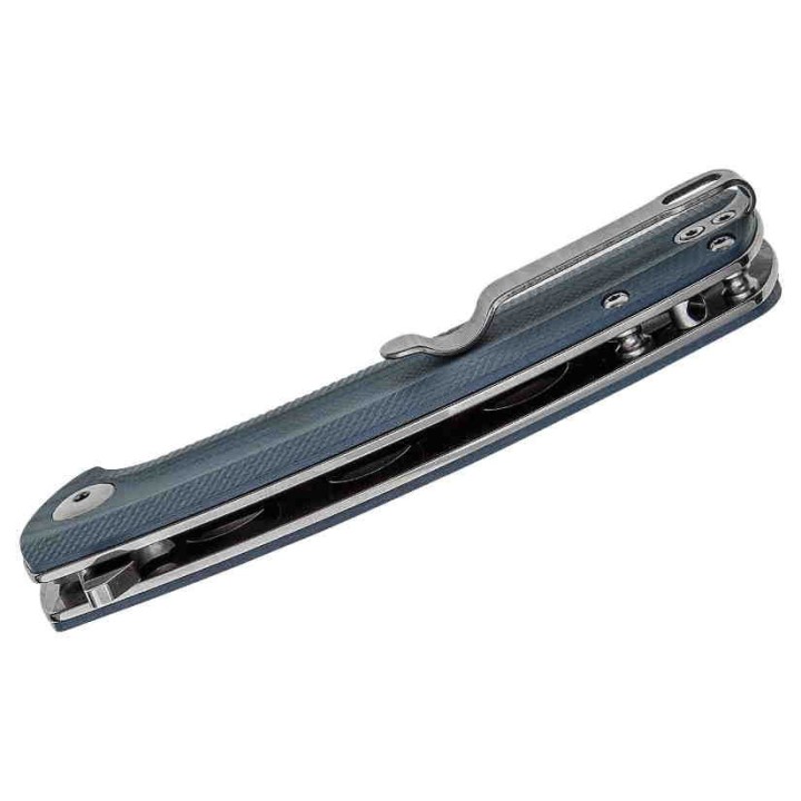 Couteau Artisan Cutlery Arroyo Lame AR-RPM9 Manche Blue/Gray G10 IKBS Linerlock Clip ATZ1845PGY - Livraison Gratuite