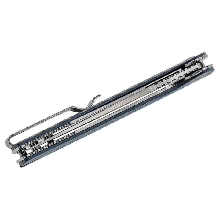 Couteau Artisan Cutlery Arroyo Lame AR-RPM9 Manche Blue/Gray G10 IKBS Linerlock Clip ATZ1845PGY - Livraison Gratuite