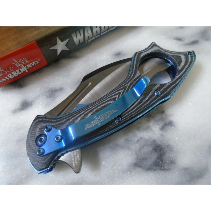 Couteau Hibben Warbird Karambit Lame 7Cr17 Manche Micarta Lame 7Cr17 IKBS Clip GH5103 - Livraison Gratuite