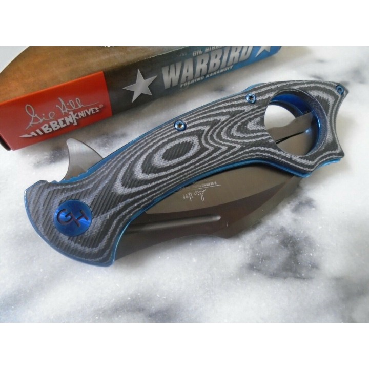 Couteau Hibben Warbird Karambit Lame 7Cr17 Manche Micarta Lame 7Cr17 IKBS Clip GH5103 - Livraison Gratuite