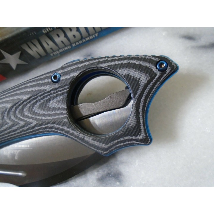 Couteau Hibben Warbird Karambit Lame 7Cr17 Manche Micarta Lame 7Cr17 IKBS Clip GH5103 - Livraison Gratuite