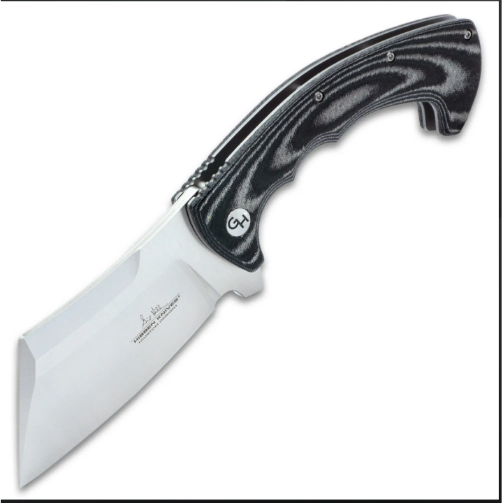 Couteau Couperet Hibben Cleaver Lame Acier 7Cr17 Manche Micarta Linerlock Clip GH5109 - Livraison Gratuite