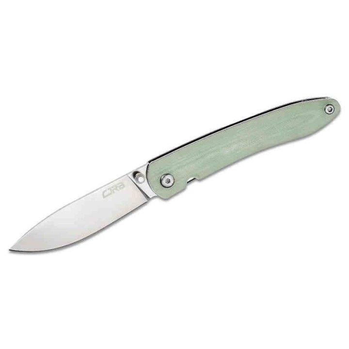 J1917NTG Couteau CJRB Ria Jade Lame Acier 12C27 Blade Manche Green G10 Linerlock Clip - Livraison Gratuite