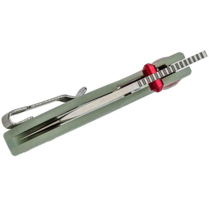 J1918NTG Couteau CJRB Maileah Lame Acier AR-RPM9 Manche Jade G10 IKBS Linerlock Clip - Livraison Gratuite