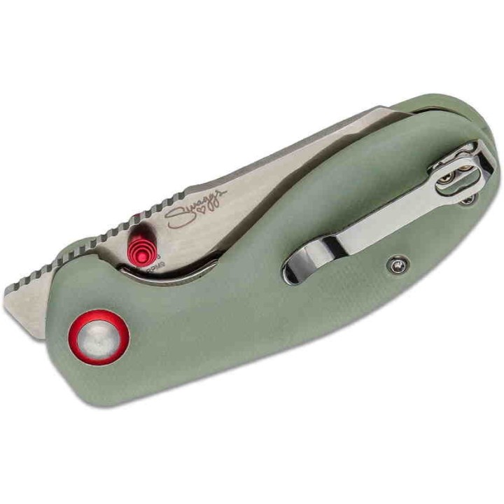 J1918NTG Couteau CJRB Maileah Lame Acier AR-RPM9 Manche Jade G10 IKBS Linerlock Clip - Livraison Gratuite