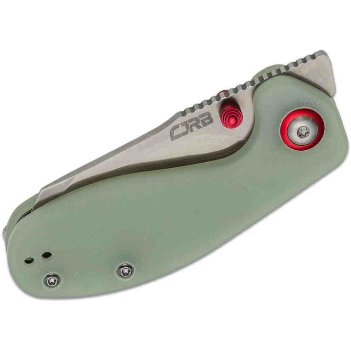 J1918NTG Couteau CJRB Maileah Lame Acier AR-RPM9 Manche Jade G10 IKBS Linerlock Clip - Livraison Gratuite