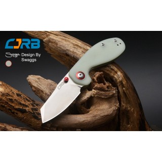 J1918NTG Couteau CJRB Maileah Lame Acier AR-RPM9 Manche Jade G10 IKBS Linerlock Clip - Livraison Gratuite