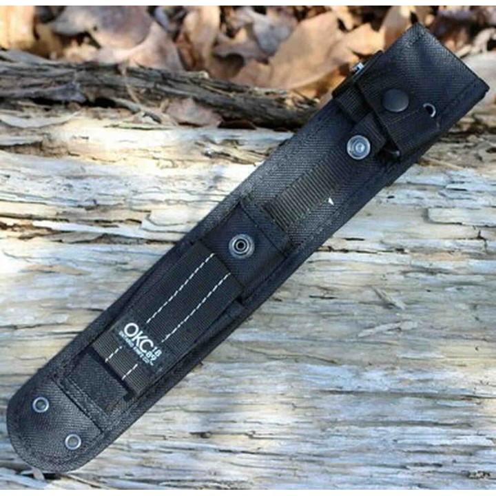  Couteau Ontario Bushcraft Field Knife Lame Acier 5160 Manche Bois Etui Nylon Made USA ON8696 - Livraison Gratuite