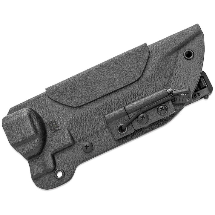 HBBLBK01 Halfbreed Blades Large Bush D2 Black Teflon Blade G10 Handles Molded Kydex Sheath - Livraison Gratuite