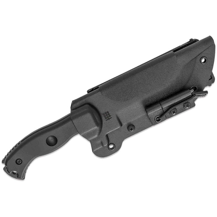 HBBLBK01 Halfbreed Blades Large Bush D2 Black Teflon Blade G10 Handles Molded Kydex Sheath - Livraison Gratuite