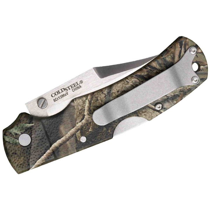 Couteau Cold Steel Double Safe Hunter Camo Lame 8Cr13MoV Manche GFN LockBack Clip CS23JE - Livraison Gratuite