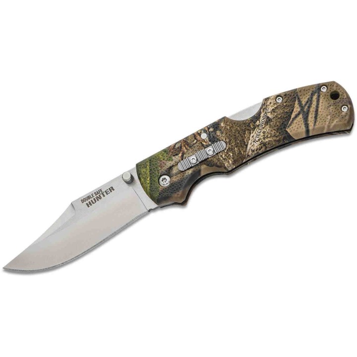 Couteau Cold Steel Double Safe Hunter Camo Lame 8Cr13MoV Manche GFN LockBack Clip CS23JD - Livraison Gratuite