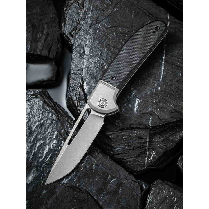 Couteau CIVIVI Trailblazer XL Black Manche G10 Lame Acier D2 Slip Joint Clip CIVC2101C - Livraison Gratuite